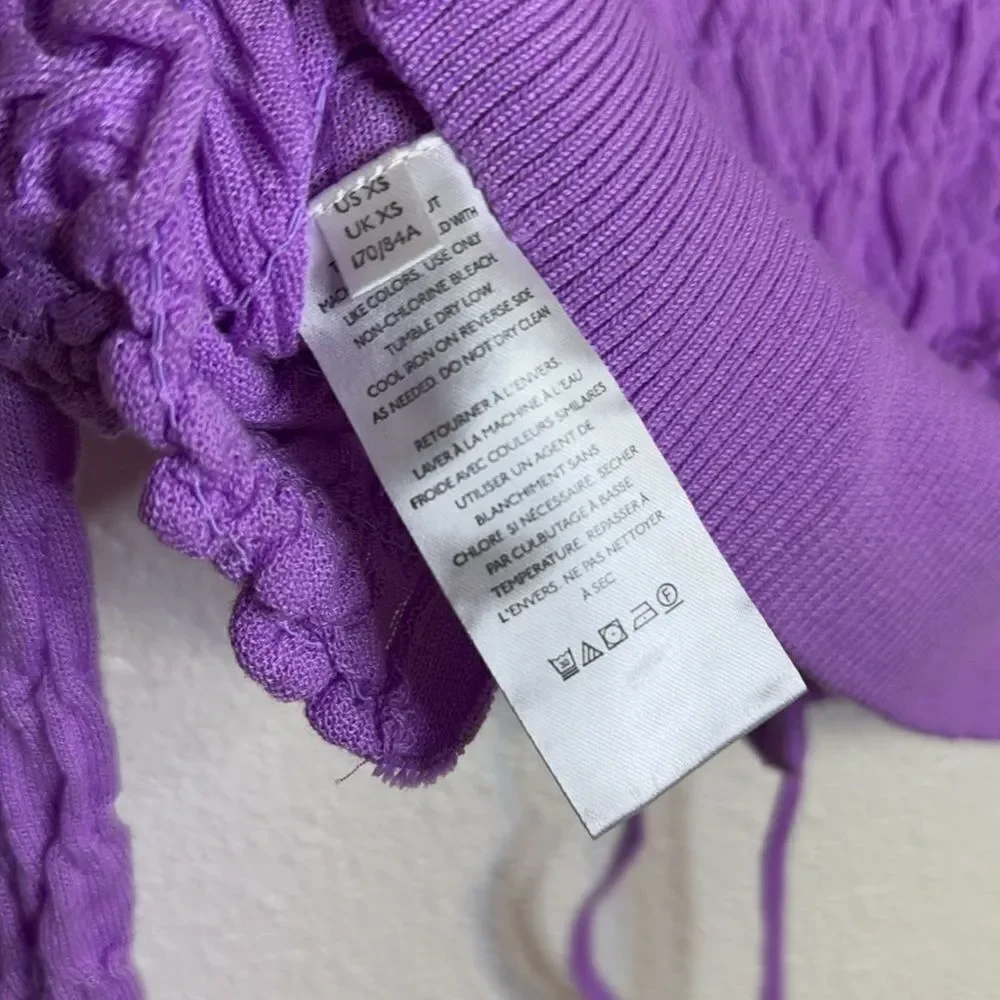 NWOT- Free People-Scrunchy Shrug In Violet Tulle -Size XS